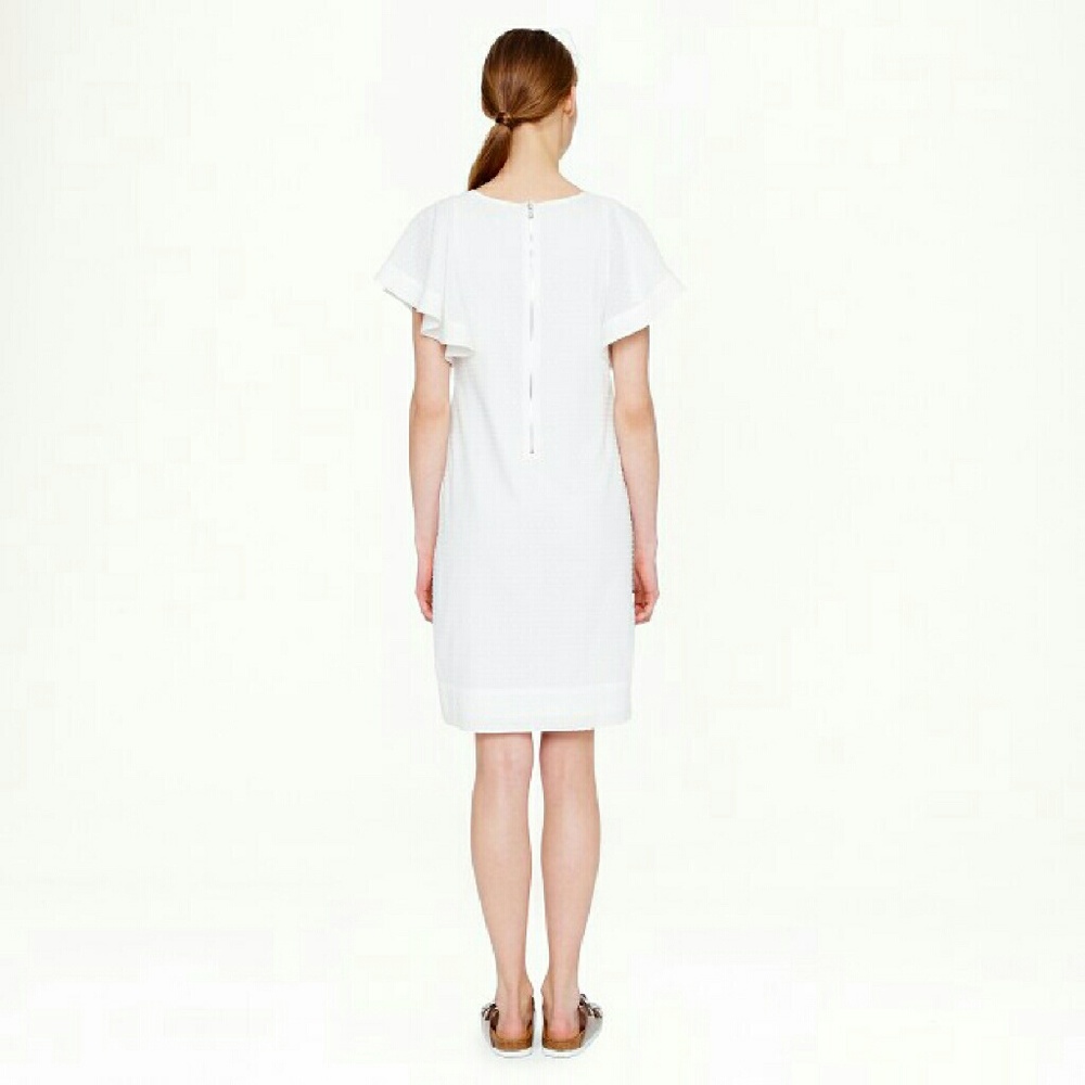 J Crew Swiss Dot Flounce Sleeve Dress - Picture 2 of 4